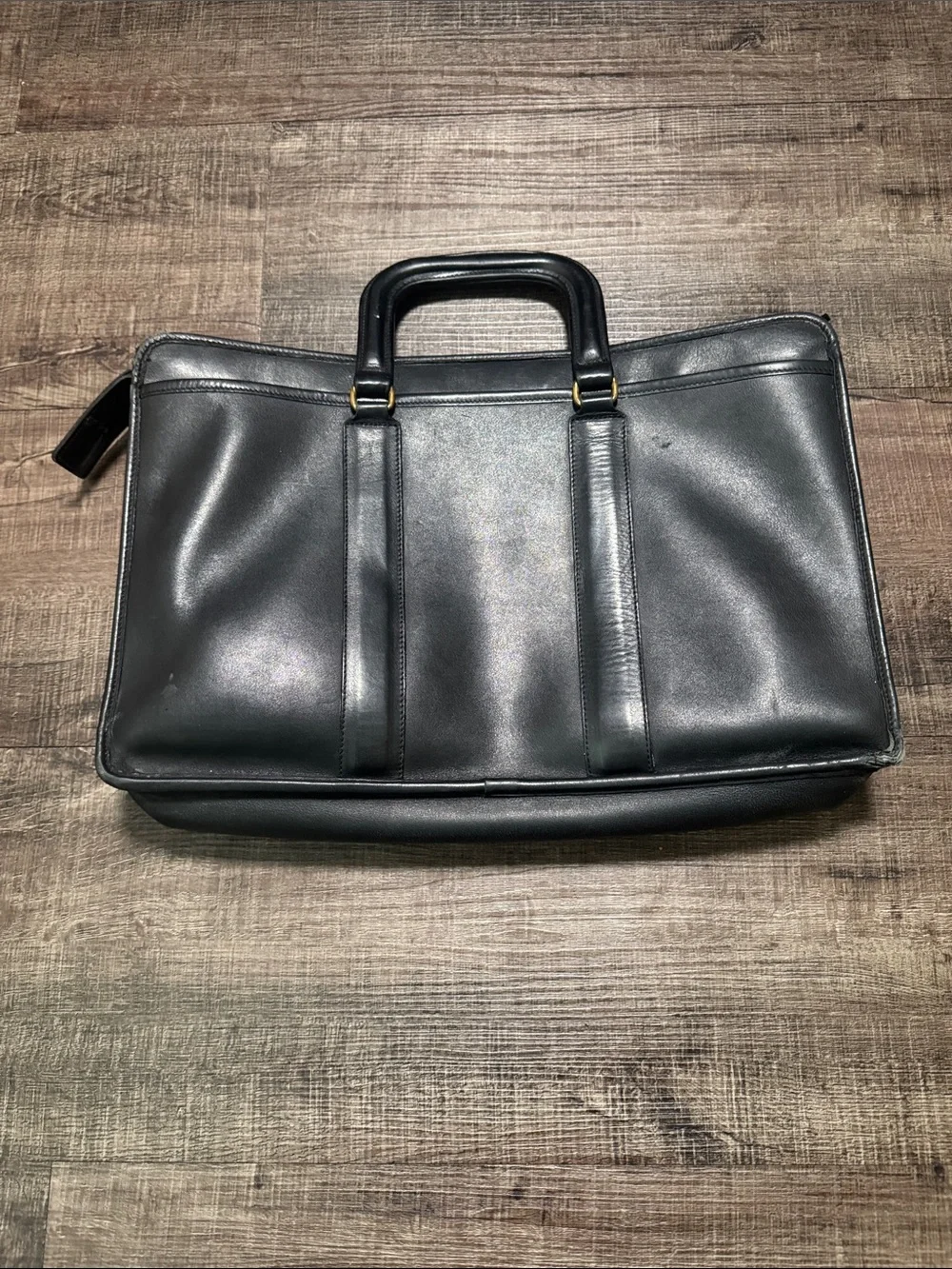 Vintage Coach Black Embassy Leather Briefcase